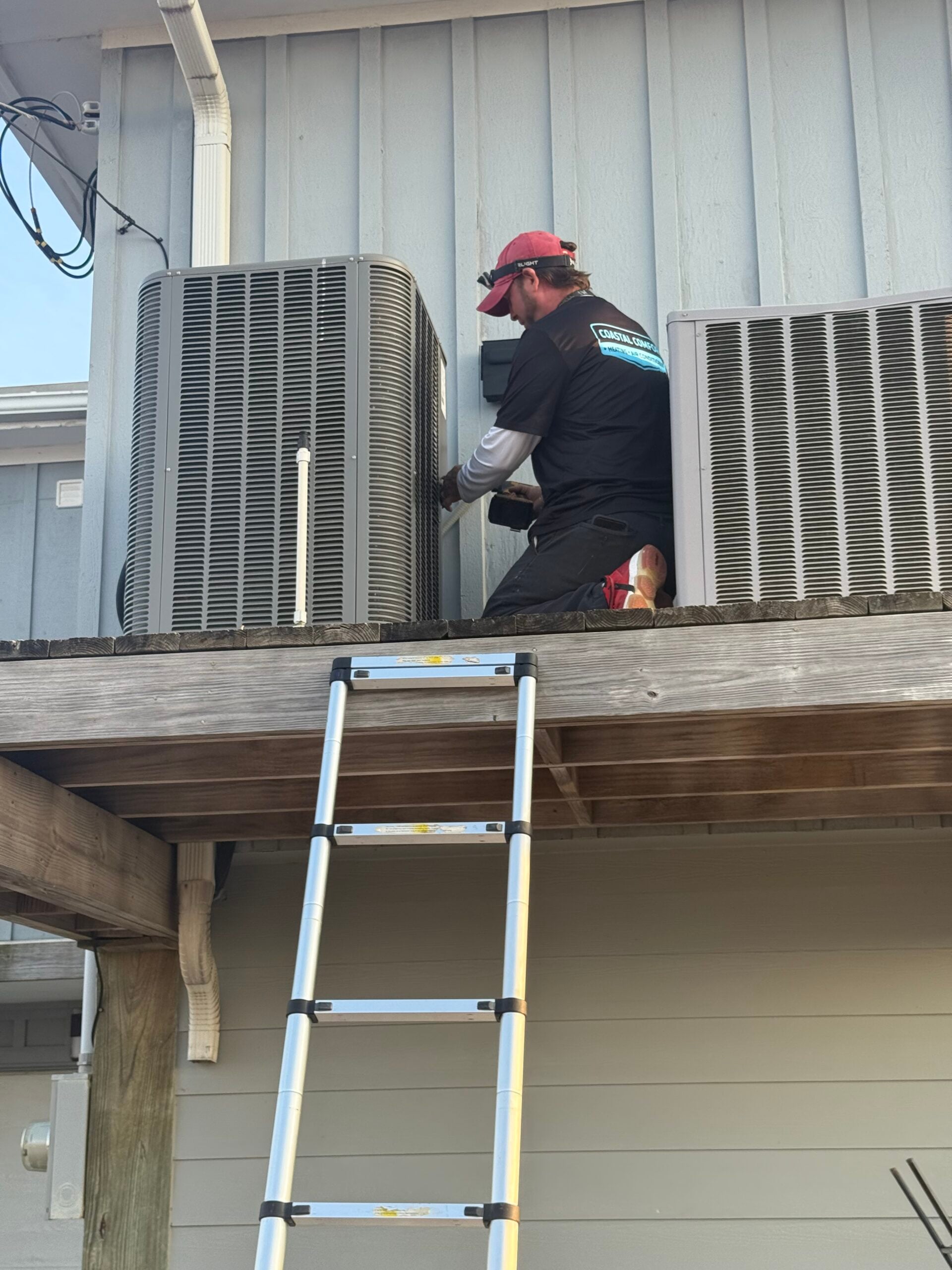 Rooftop condenser maintenance