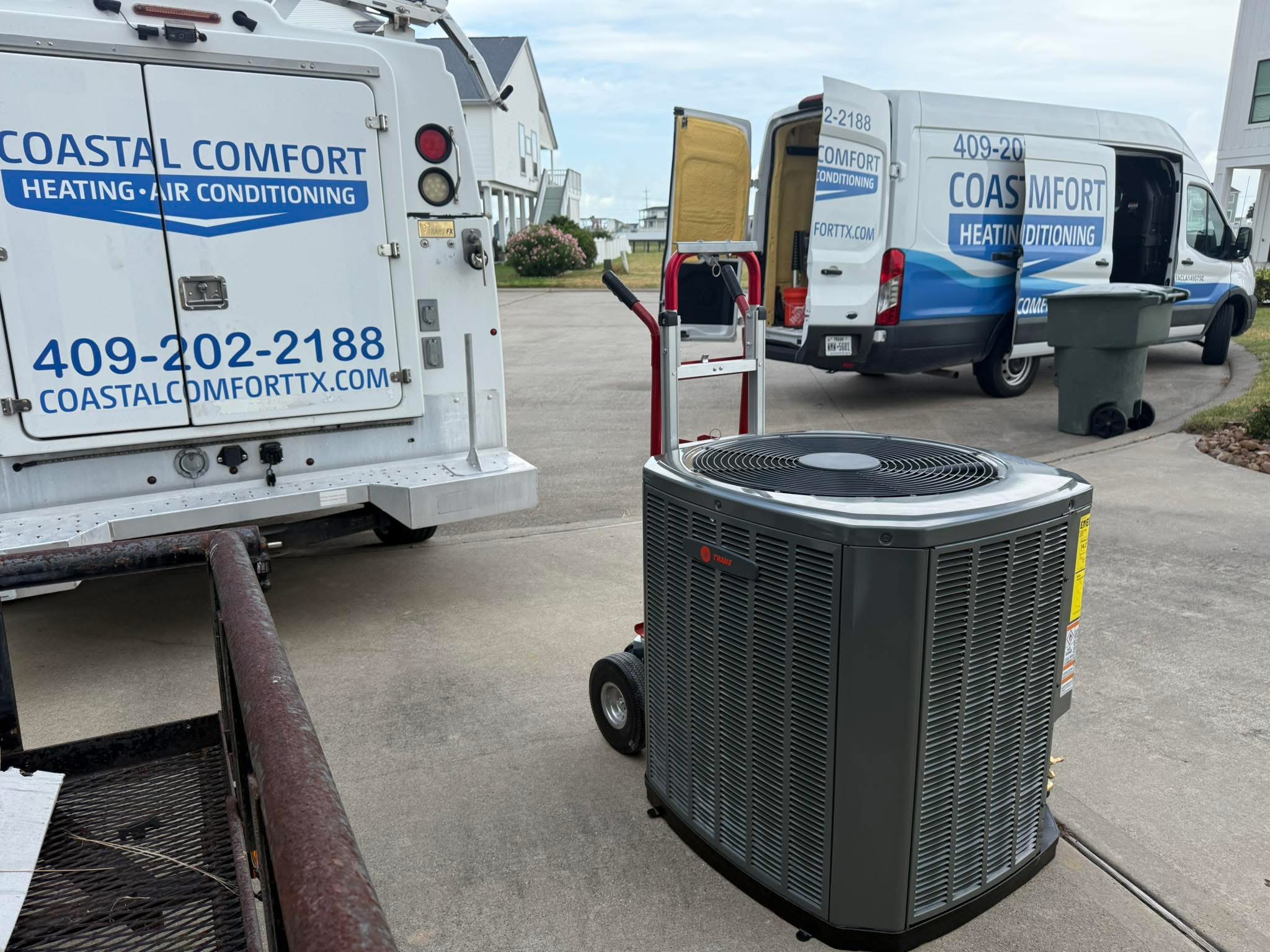 Coastal Comfort delivering HVAC equipment
